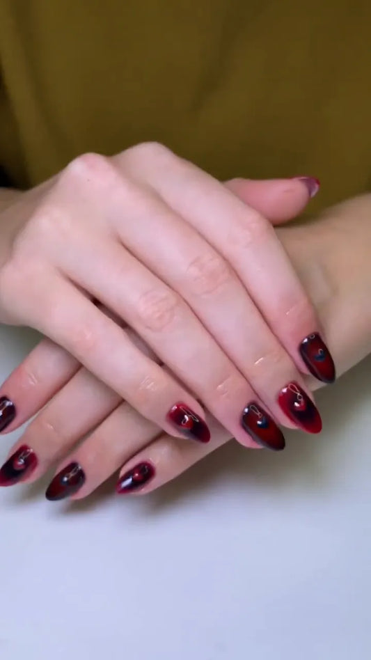 Beispiel für Glitzernägel