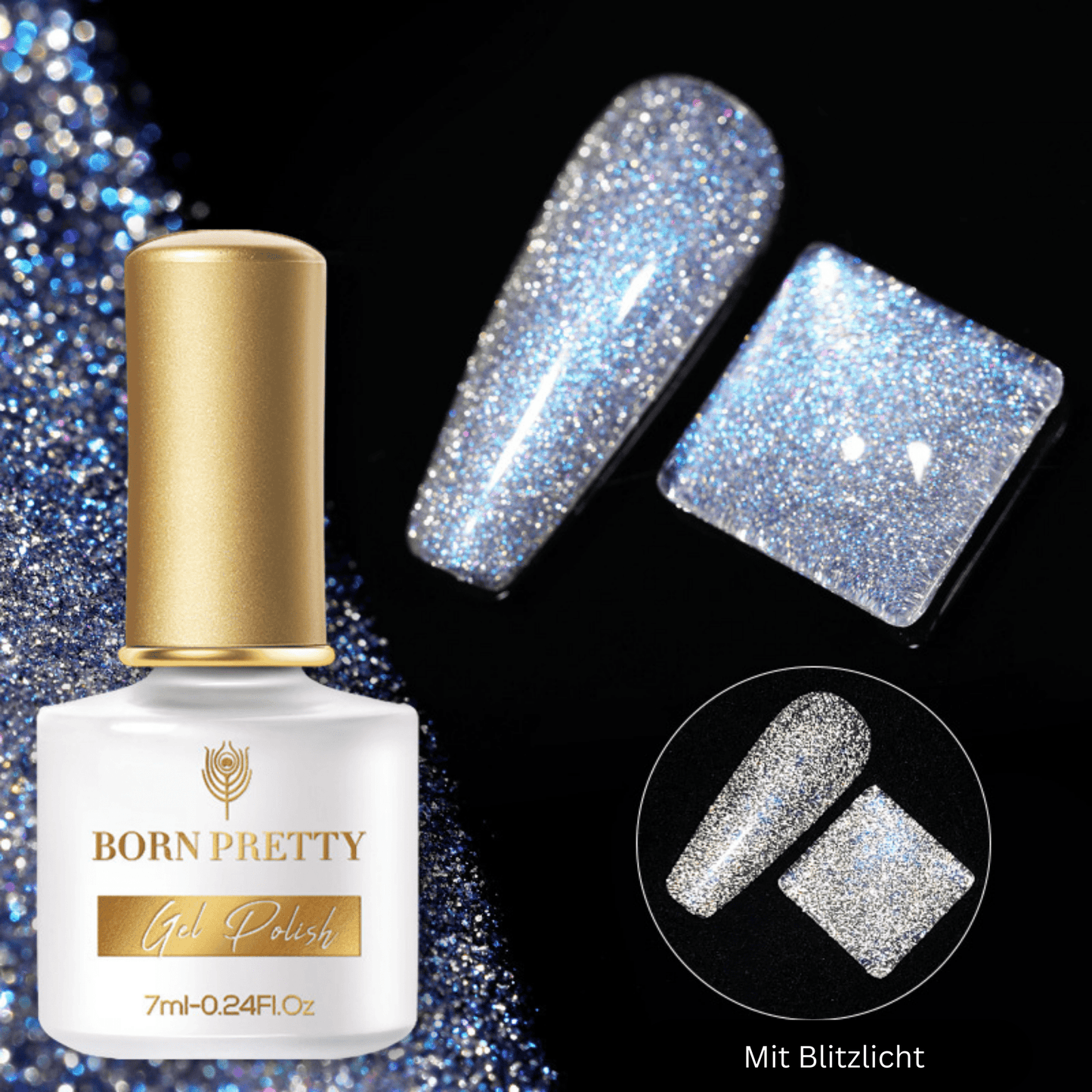 Reflective Glitter Gel Nail Polish