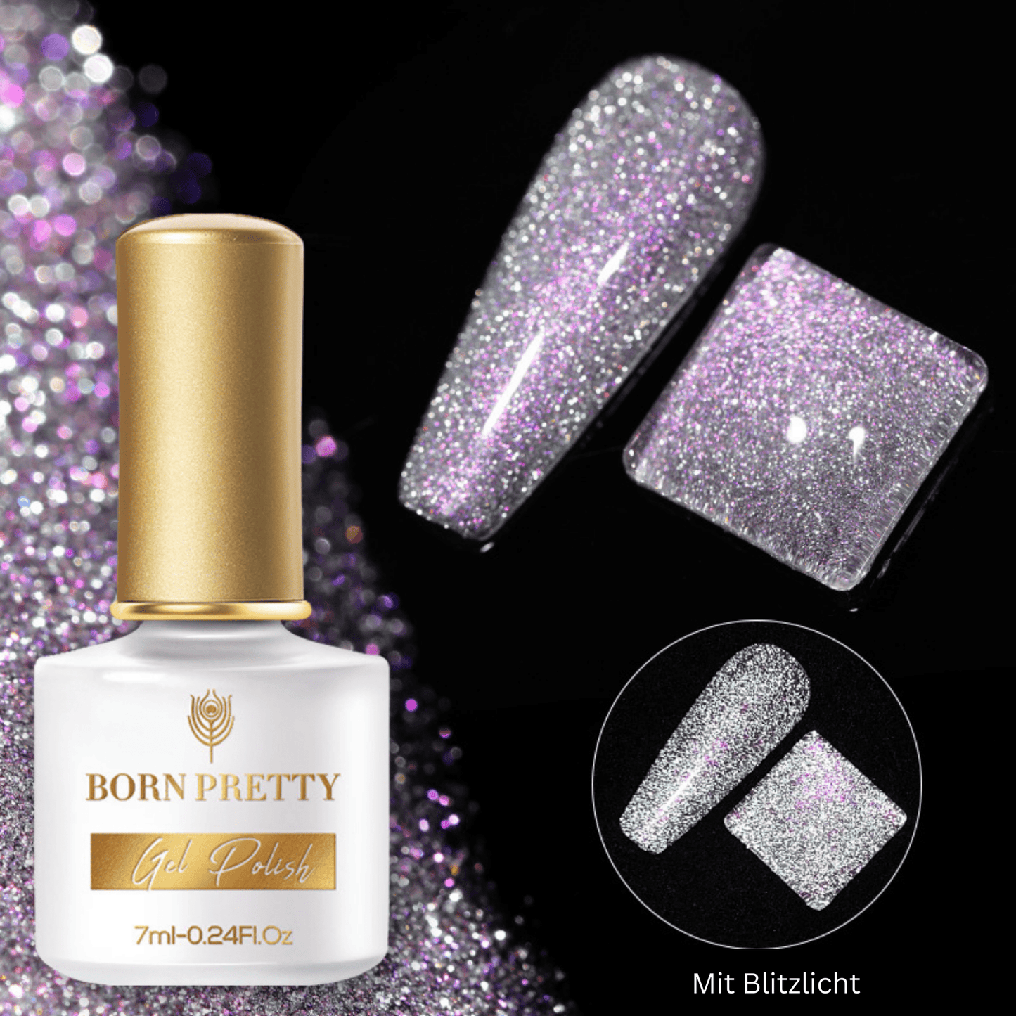 Reflective Glitter Gel Nail Polish