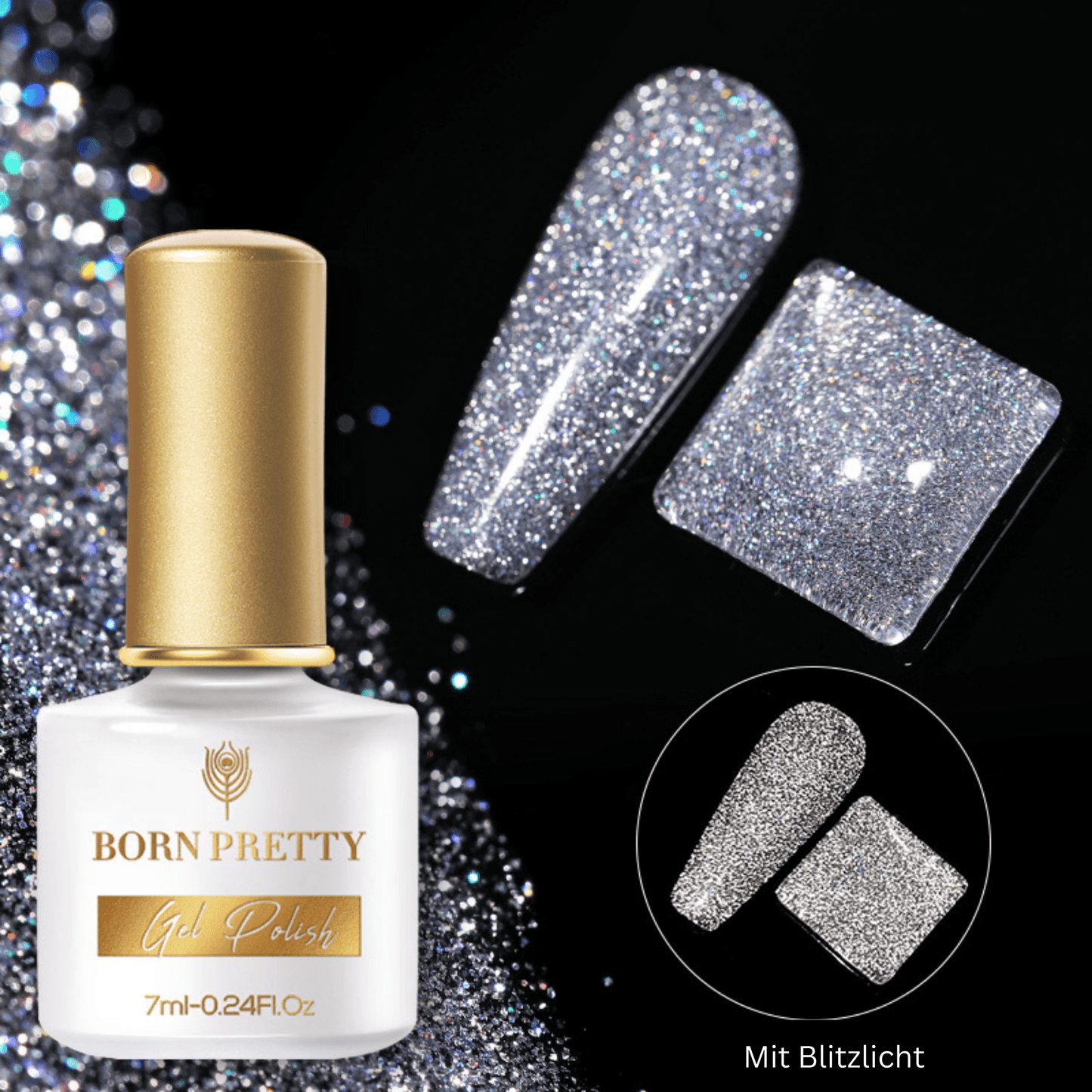 Reflective Glitter Gel Nail Polish