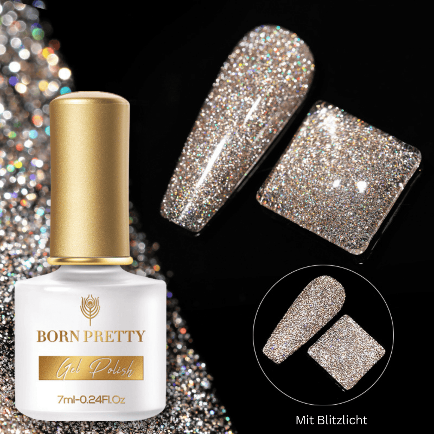 Reflective Glitter Gel Nail Polish