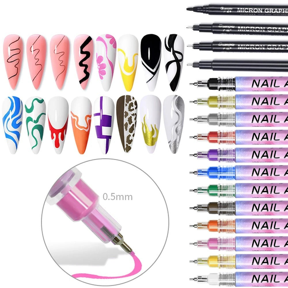 Nail Art Pen Set