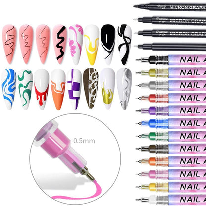 Nail Art Pen Set